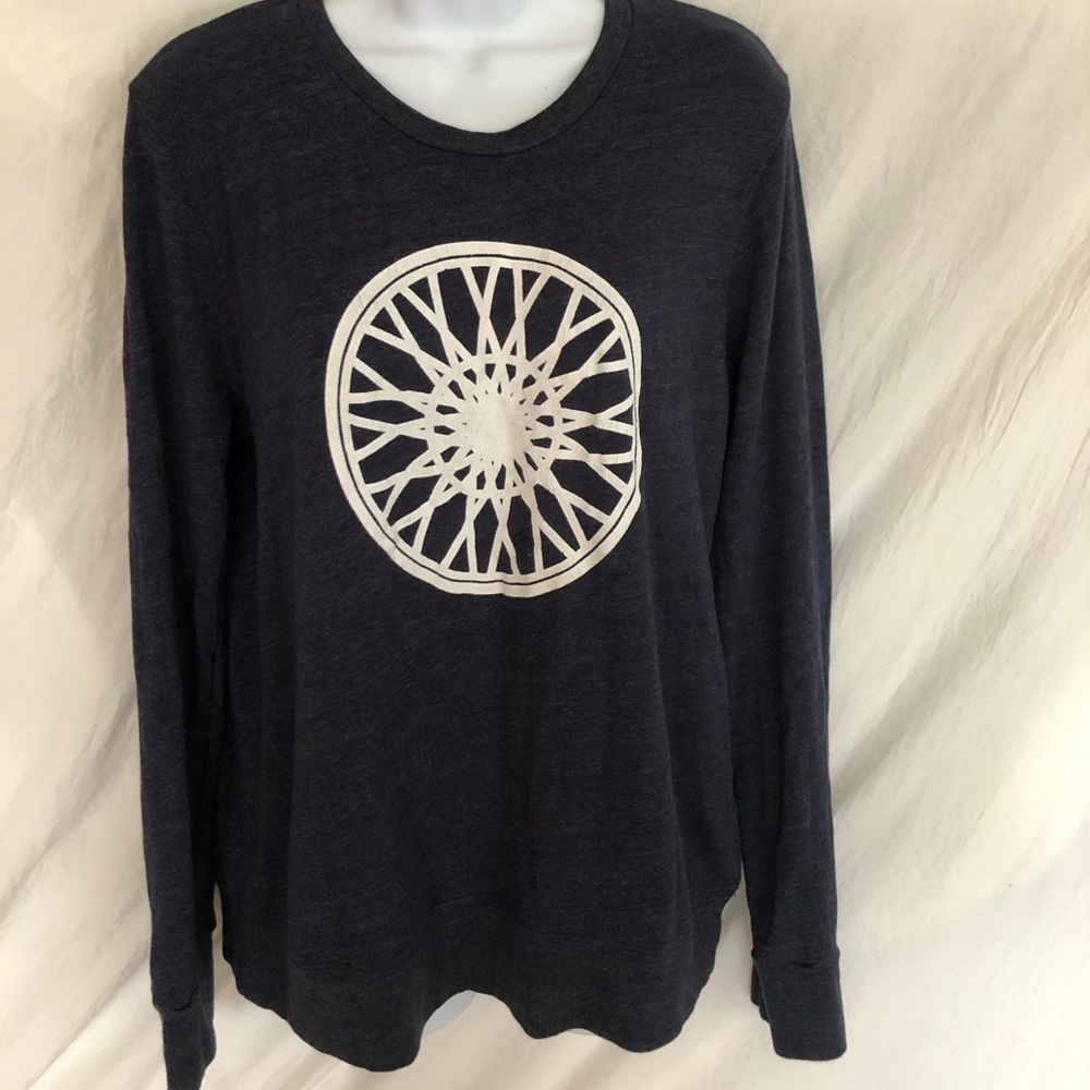 Soul cycle sweater blue camouflage